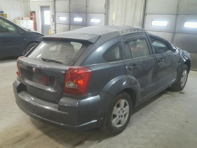 1B3HB28B07D577016 - 2007 DODGE CALIBER GRAY photo 4