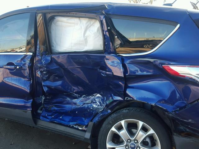 1FMCU0HXXDUA42057 - 2013 FORD ESCAPE SEL BLUE photo 9