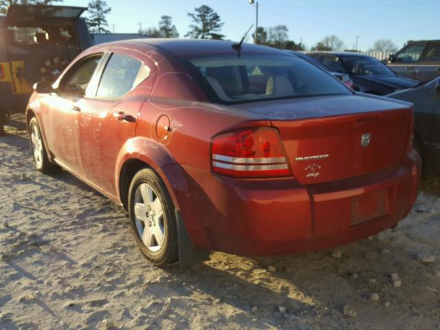 1B3LC46KX8N233128 - 2008 DODGE AVENGER SE RED photo 3