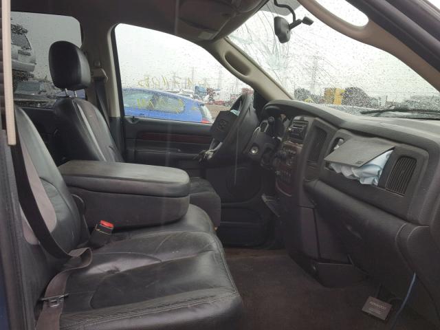 3D7KU28D13G767037 - 2003 DODGE RAM 2500 S ლურჯი ფოტო 5
