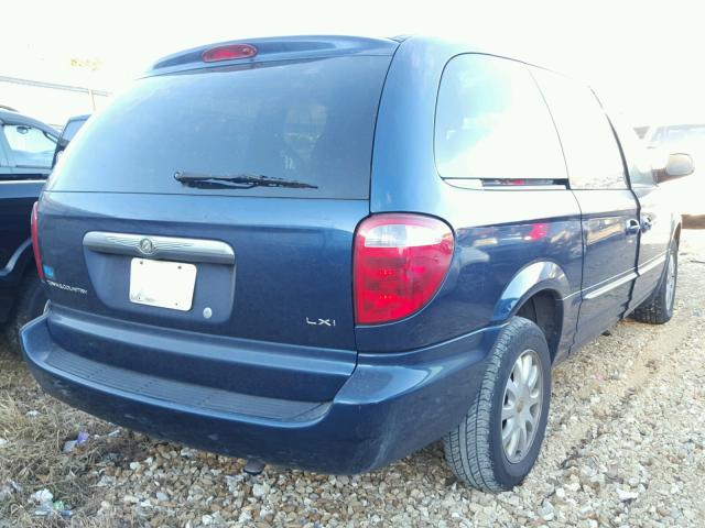 2C4GP54L42R718431 - 2002 CHRYSLER TOWN & COU BLUE photo 4