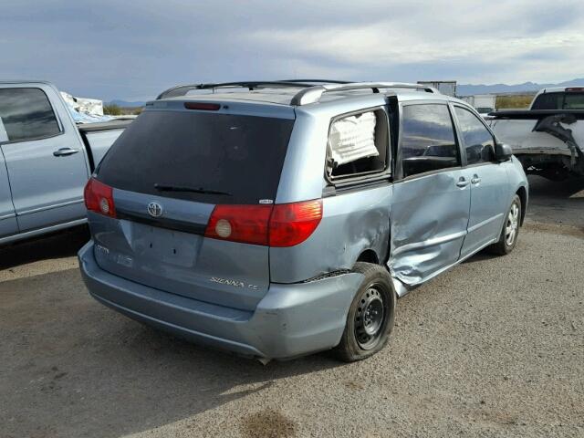 5TDZA23C16S544406 - 2006 TOYOTA SIENNA CE BLUE photo 4