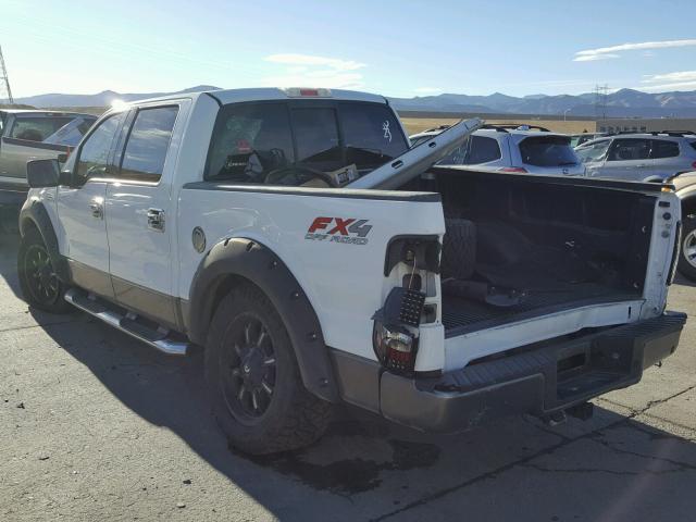 1FTPW14544KC52286 - 2004 FORD F150 SUPER WHITE photo 3