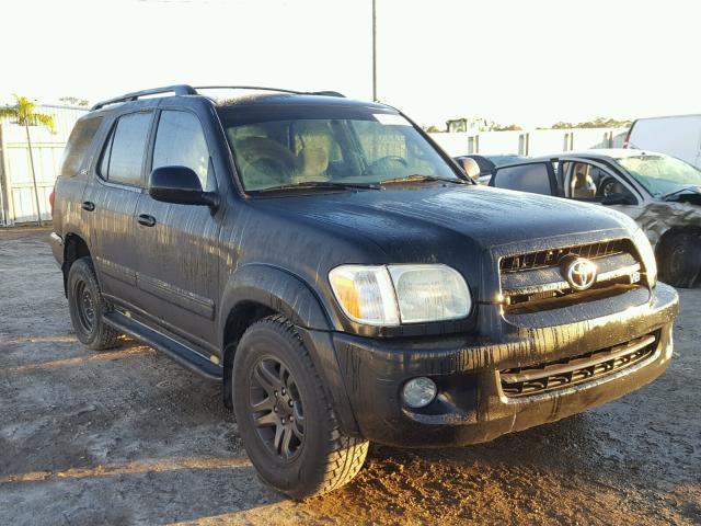 5TDZT34A47S294108 - 2007 TOYOTA SEQUOIA SR BLACK photo 1