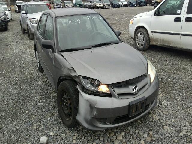 2HGES16335H049107 - 2005 HONDA CIVIC DX V GRAY photo 1