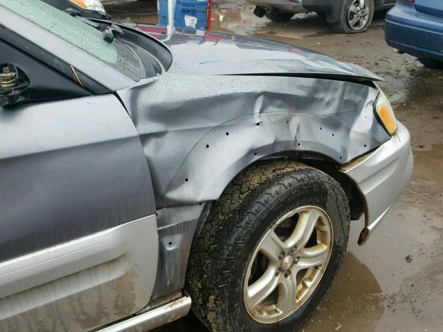 4S4BT62C946100588 - 2004 SUBARU BAJA SPORT GRAY photo 9