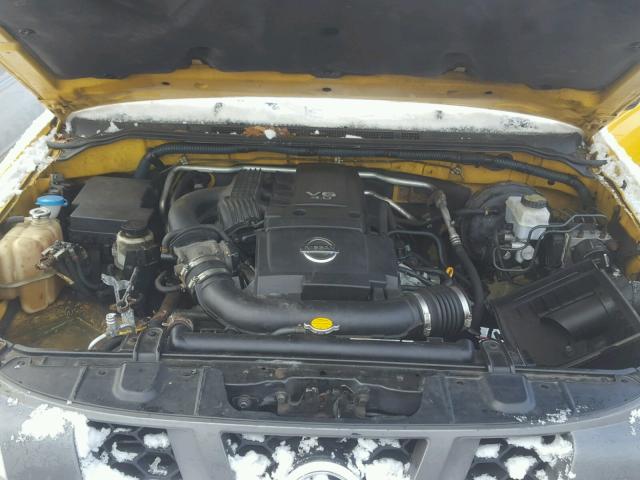 5N1AN08W45C654984 - 2005 NISSAN XTERRA OFF YELLOW photo 7