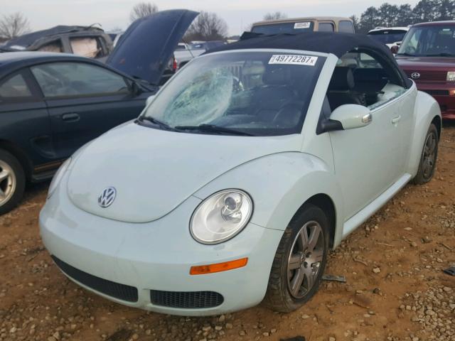 3VWRF31Y16M332382 - 2006 VOLKSWAGEN NEW BEETLE BLUE photo 2