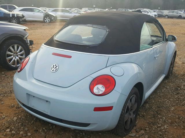 3VWRF31Y16M332382 - 2006 VOLKSWAGEN NEW BEETLE 蓝色 照片 4