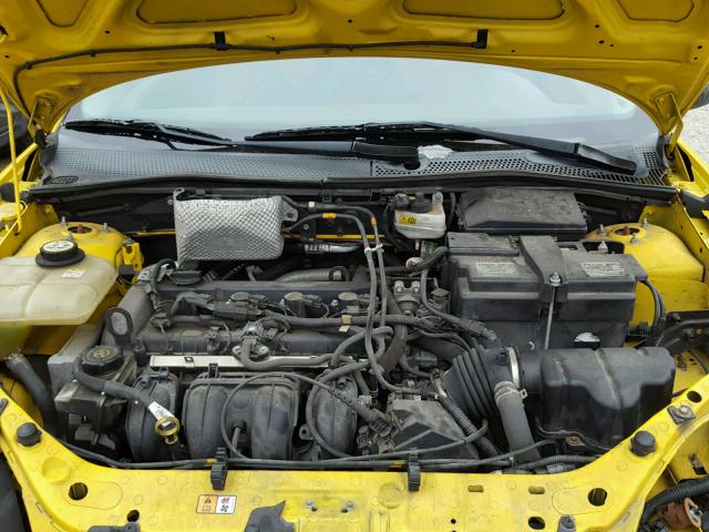 1FAFP31N67W278691 - 2007 FORD FOCUS ZX3 YELLOW photo 7