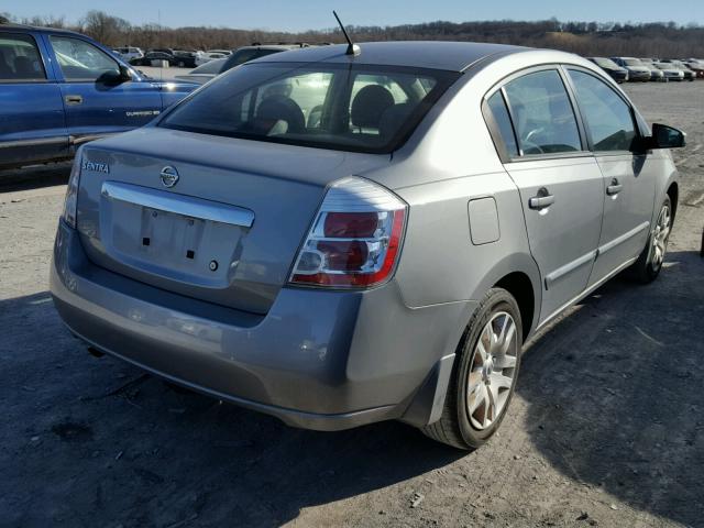 3N1AB6AP0AL714408 - 2010 NISSAN SENTRA 2.0 SILVER photo 4