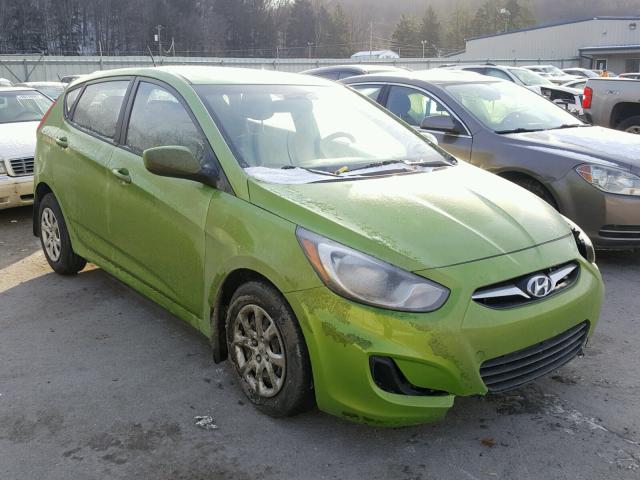 KMHCT5AE2CU047924 - 2012 HYUNDAI ACCENT GLS GREEN photo 1