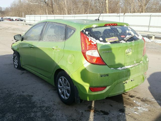 KMHCT5AE2CU047924 - 2012 HYUNDAI ACCENT GLS GREEN photo 3