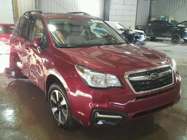 JF2SJAEC2HH451296 - 2017 SUBARU FORESTER 2 BURGUNDY photo 1