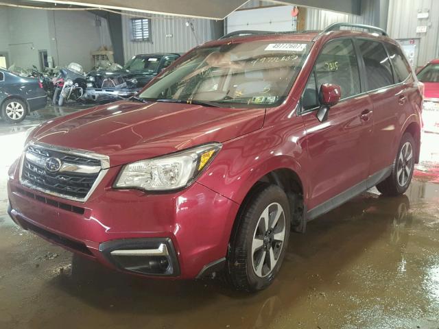 JF2SJAEC2HH451296 - 2017 SUBARU FORESTER 2 BURGUNDY photo 2