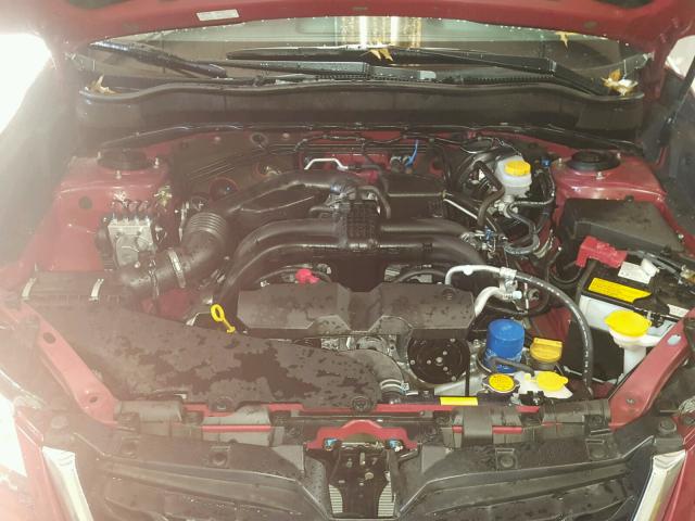 JF2SJAEC2HH451296 - 2017 SUBARU FORESTER 2 BURGUNDY photo 7
