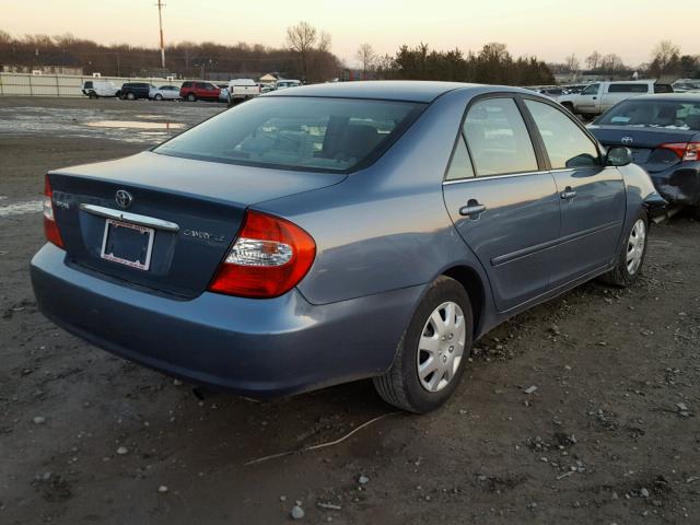 4T1BE32K93U769065 - 2003 TOYOTA CAMRY LE BLUE photo 4