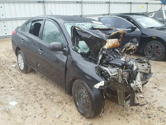 3N1CN7AP6EL826271 - 2014 NISSAN VERSA S BLACK photo 1