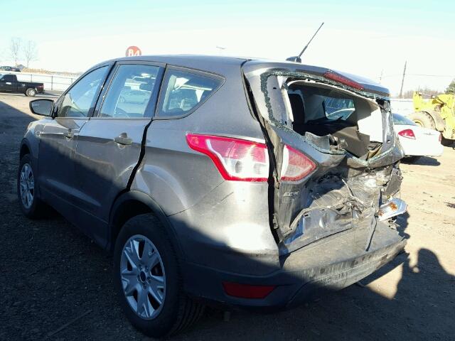 1FMCU0F77EUA68457 - 2014 FORD ESCAPE S GRAY photo 3