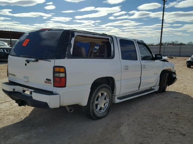 1GKFK66U15J178863 - 2005 GMC YUKON XL D WHITE photo 4