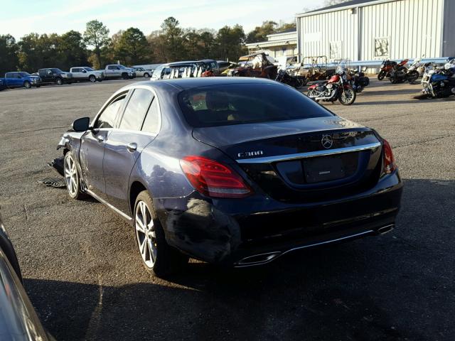 55SWF4JB5FU050188 - 2015 MERCEDES-BENZ C 300 BLUE photo 3