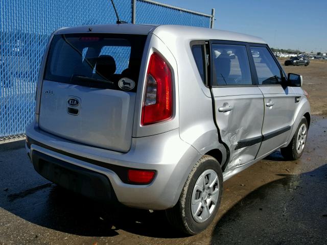 KNDJT2A52C7403409 - 2012 KIA SOUL SILVER photo 4