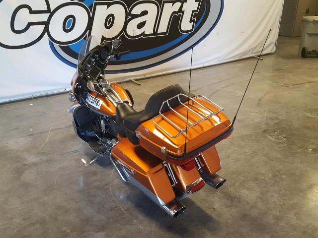 1HD1KEL10EB637643 - 2014 HARLEY-DAVIDSON FLHTK ELEC 橙色 照片 3