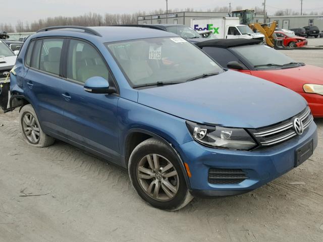 WVGBV7AX6HK013927 - 2017 VOLKSWAGEN TIGUAN S BLUE photo 1