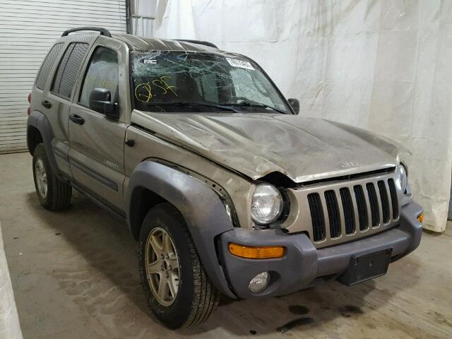 1J4GL48K84W294800 - 2004 JEEP LIBERTY SP GOLD photo 1