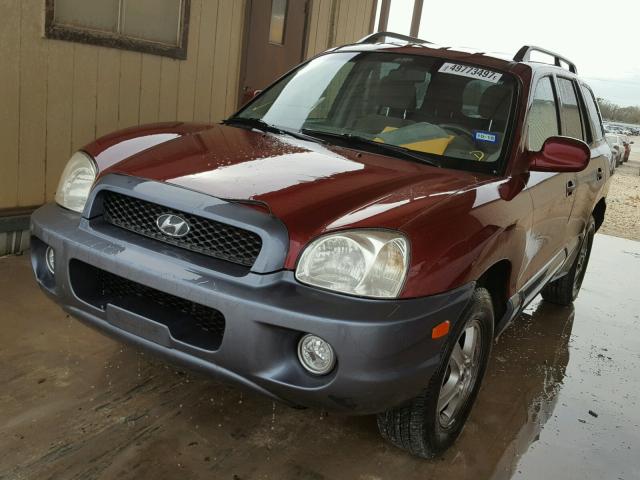 KM8SC13D94U813996 - 2004 HYUNDAI SANTA FE G MAROON photo 2