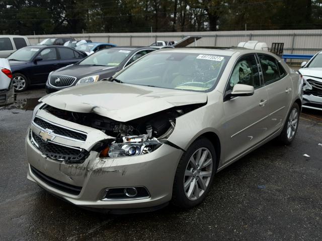 1G11G5SX2DF262265 - 2013 CHEVROLET MALIBU 3LT TAN photo 2