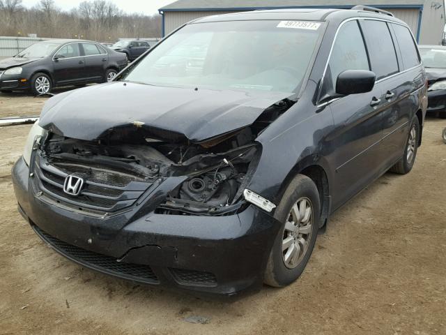 5FNRL38709B002850 - 2009 HONDA ODYSSEY EX BLACK photo 2