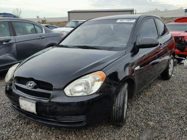 KMHCM36C38U066434 - 2008 HYUNDAI ACCENT GS BLACK photo 2