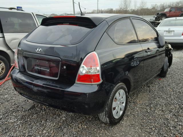 KMHCM36C38U066434 - 2008 HYUNDAI ACCENT GS BLACK photo 4