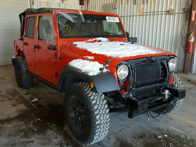 1C4BJWDG7HL567607 - 2017 JEEP WRANGLER U RED photo 1