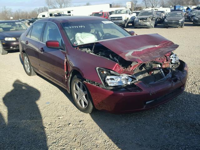 1HGCM66503A086613 - 2003 HONDA ACCORD EX MAROON photo 1