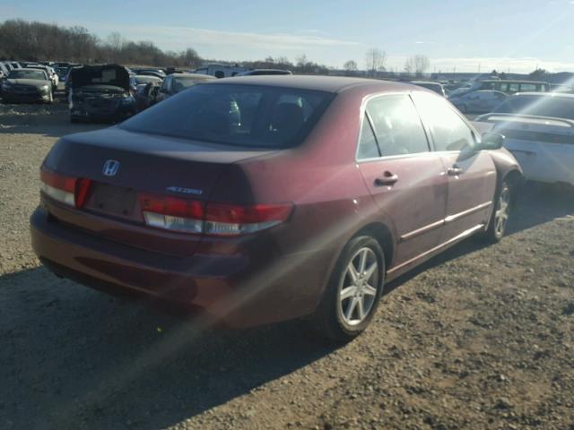 1HGCM66503A086613 - 2003 HONDA ACCORD EX MAROON photo 4