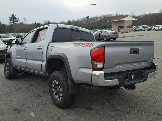 3TMCZ5AN4GM012797 - 2016 TOYOTA TACOMA DOU GRAY photo 3