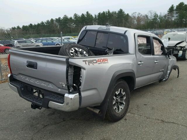 3TMCZ5AN4GM012797 - 2016 TOYOTA TACOMA DOU GRAY photo 4