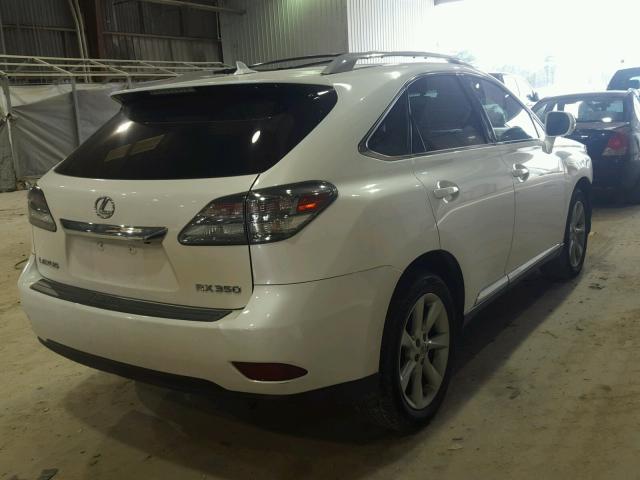 JTJZK1BA9A2404821 - 2010 LEXUS RX 350 WHITE photo 4