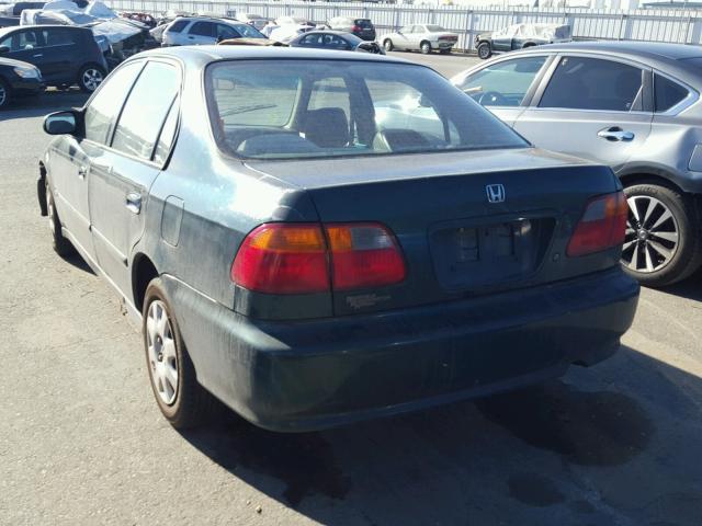 2HGEJ6619XH561309 - 1999 HONDA CIVIC BASE GREEN photo 3