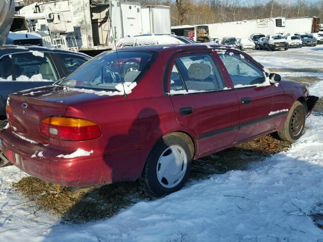 1Y1SK52831Z418418 - 2001 CHEVROLET GEO PRIZM RED photo 4