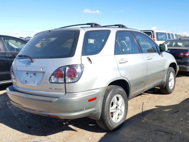 JTJHF10U430316433 - 2003 LEXUS RX 300 SILVER photo 4