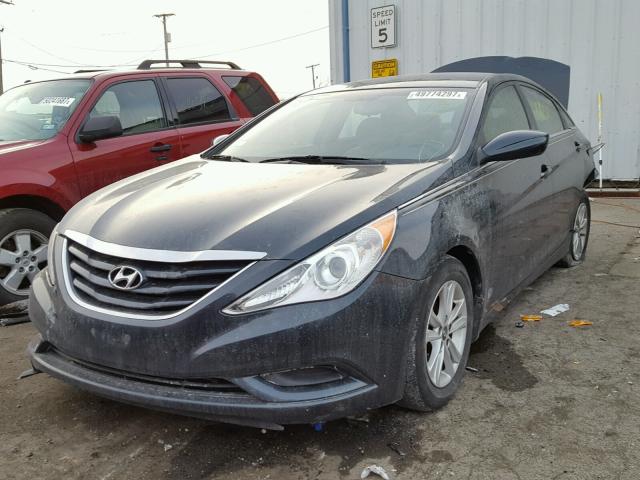 5NPEB4AC2CH474457 - 2012 HYUNDAI SONATA GLS BLUE photo 2