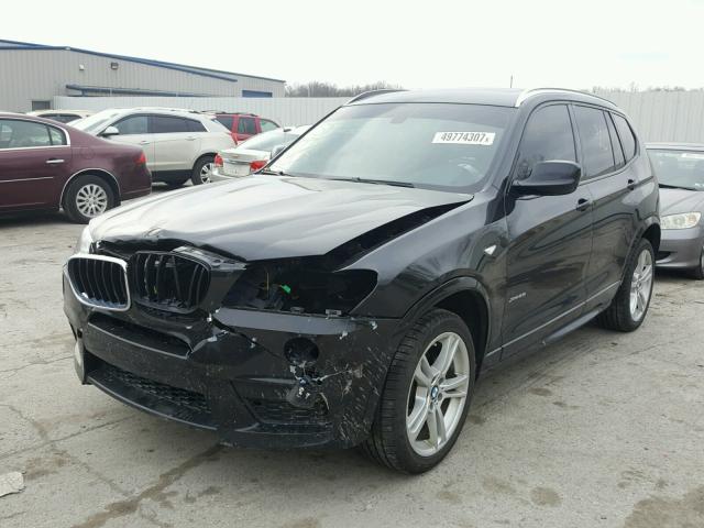 5UXWX9C53D0A10823 - 2013 BMW X3 XDRIVE2 BLACK photo 2