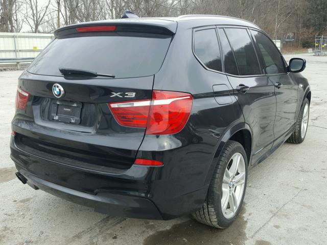 5UXWX9C53D0A10823 - 2013 BMW X3 XDRIVE2 BLACK photo 4