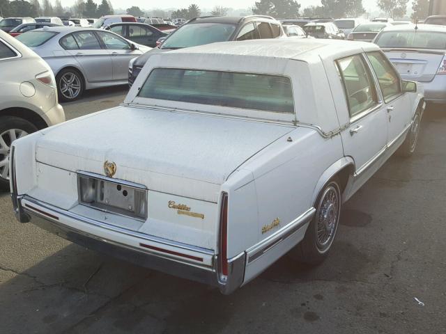 1G6CD53B9M4225322 - 1991 CADILLAC DEVILLE WHITE photo 4