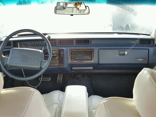 1G6CD53B9M4225322 - 1991 CADILLAC DEVILLE WHITE photo 9