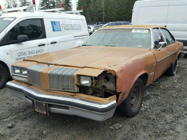 3M29R7M171231 - 1977 OLDSMOBILE CUTLASS BROWN photo 2