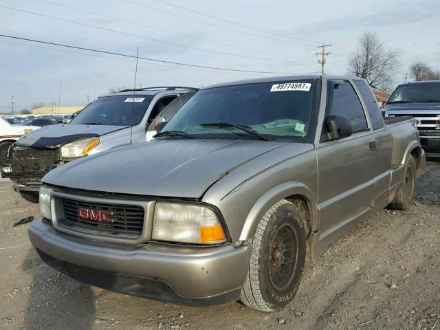 1GTCS19W1Y8104305 - 2000 GMC SONOMA GRAY photo 2